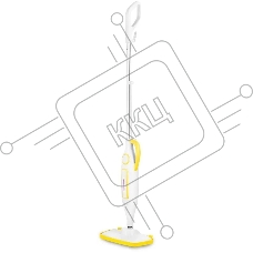 Швабра паровая Kitfort КТ-1097 1250Вт белый/желтый