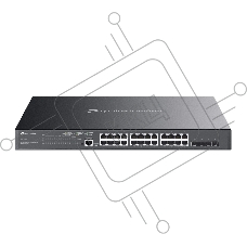 Коммутатор TP-Link JetStream TL-SG3428MP, 24×1 Гбит/с PoE + 4×1 Гбит/с SFP, управляемый