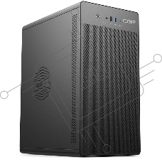 Компьютерный корпус CBR PCC-MATX-V285-WPSU черный mATX, Minitower V285, без БП, 1*USB 3.0 Type-C, 1*USB 3.0, 1*USB 2.0, HD Audio+Mic, кабель питания 1.2м