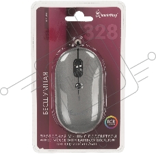 Мышь проводная SMARTBUY (SBM328G) 328 серый металлик