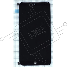 Дисплей для Meizu 15, черный с рамкой