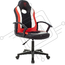 Кресло игровое Zombie 11LT черный/красный текстиль/эко.кожа крестовина пластик