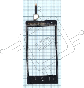 Сенсорное стекло (тачскрин) для Xiaomi Red Rice 1s, черное