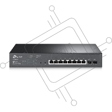 Коммутатор TP-Link JetStream 10-Port Gigabit Smart Switch with 8-Port PoE+, 8× Gigabit PoE+ Ports, 2× Gigabit SFP Slots, 802.3at/af, 150 W PoE Power, 1U 13-inch Rack-mountable Steel CaseIntegration with Omada SDN Controller, 802.1Q VLAN, STP/RSTP/MSTP, IG