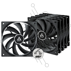 Комплект вентиляторов для корпуса Arctic F12 PWM PST Value Pack черный, 120 мм, 1350 об/мин, 22.5 дБ, 4 pin