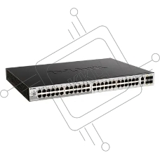 Управляемый L3 стекируемый коммутатор D-Link DGS-3130-54TS/B1A PROJ с 48 портами 10/100/1000Base-T, 2 портами 10GBase-T и 4 портами 10GBase-X SFP+