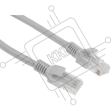 Патч-корд Premier PP6U-0.25M 10000Гбит/с UTP 4 пары cat.6 CCA molded 0.25м серый RJ-45 (m)-RJ-45 (m)