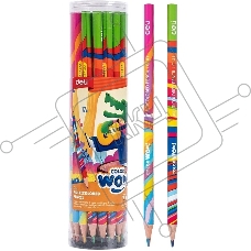 Карандаши цв. Deli EC141 Colorwow 3мм кругл. туба (28шт) 28 карандашей