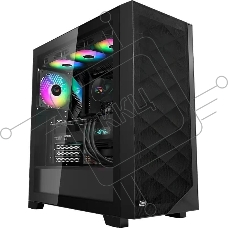 Компьютерный корпус PCCooler C3D510 BK ARGb, Tempered Glass Full Tower, Black, TG, 0.7 SPCC, 3x120мм ARGb E-ATX, ATX, mATX, mITX 170/390/410мм 2x2.5