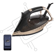 Утюг Polaris PIR-3225 AK WIFI IQ HOME черный/золотой, 3200 Вт, 120 г/мин, 270 г/мин, 450 мл