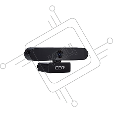 Веб-камера CBR CW 870FHD Black, 2 МП, 1920х1080, USB 2.0, встроенный микрофон с шумоподавлением, автофокус, крепление на мониторе, длина кабеля 1,8 м, черный