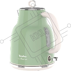 Чайник электрический Tesler KT-1760 зеленый, 1.7 л, 2200 Вт, скрытый нагревательный элемент