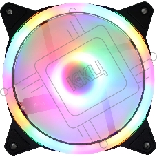 Вентилятор для корпуса GMNG GG-CF120FRGB2-PWMBK черный, 120 мм, 1500 об/мин, 26 дБ, 4 pin
