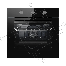 Духовой шкаф Kuppersberg HO 603 Black line, High-Tech, 78 л, поворотное управление, таймер, 6 режимов, макс. температура 310 градусов, цвет черный, цвет фурнитуры черный