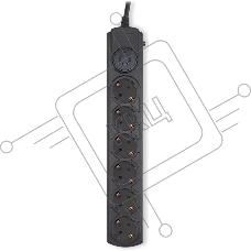 Сетевой фильтр Ippon BK-6-EU-5-16-B 5м (6 розеток) черный (коробка)