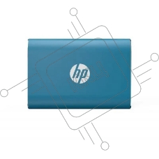 Внешний SSD External SSD HP 250GB P500 Series Blue <7PD50AA#ABB> (USB 3.2 Gen2 Type-C, up to 370/200Mbs, 100TBW, 79х54х10, 45g)