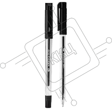 Ручка гелевая Deli EveryU EG83-BK прозрачный, d=0.7мм, черные чернила, 1 стержень, круглая