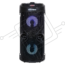 Минисистема Hyundai H-MC150 черный 50Вт/FM/USB/BT/SD/MMC