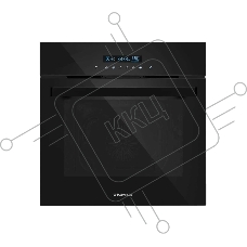 Шкаф духовой электрический MAUNFELD AEOD6063BM, 60 л, 250 °C, конвекция, гриль, класс A