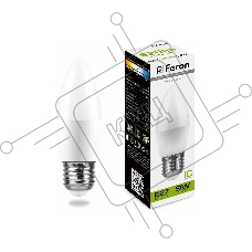 Лампа светодиодная FERON LB-570 (25937) 9W 230V E27 4000K