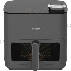 Аэрогриль Hyundai HYF-9085 темно-серый, 2000 Вт, 8 л, сенсор, 11 программ