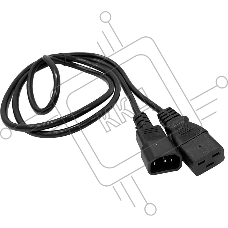 Шнур питания Lanmaster LAN-PP19/14-1.5-BK C19-С14 проводник.:3x0.75мм2 1.5м 220В 10А черный