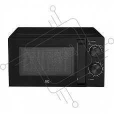 Микроволновая печь BQ MWO-20004SM/W черный, 20 л, 700 Вт, переключатели - поворотный механизм