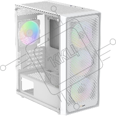 Корпус Ocypus Gamma C50 WH ARGB, Mini-Tower, белый, 4 x 120 мм