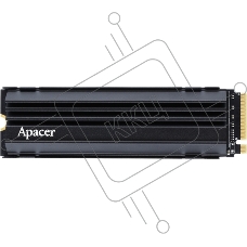 Накопитель SSD Apacer AS2280Q4U, 1Tb, M.2 2280, PCIe 4.0 x4, NVMe, R/W 7300/6000, с радиатором