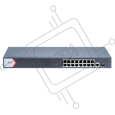 Коммутатор iFLOW F-SW-EM618POE-VM, 16×1 Гбит/с PoE + 2×1 Гбит/с Комбо (RJ45/SFP), настраиваемый