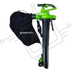 Воздуходув-Садовый Пылесос аккумуляторный GreenWorks GD40BVIIk4, 40V, бесщеточный, c 1хАКБ 4Ач и ЗУ (2406907UB)