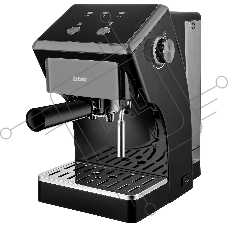 Кофеварка рожковая BBK BCM1503 черный/серый, исп. кофе - молотый, 1.5 л, 1050 Вт, 15 Бар
