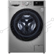 Стиральная машина LG F4V5RYP2T серебристая, загрузка фронтальная 10 кг, 1400 об/мин, класс B