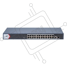 Коммутатор iFLOW F-SW-EM626POE-VM, 24×1 Гбит/с PoE + 2×1 Гбит/с Комбо (RJ45/SFP), настраиваемый