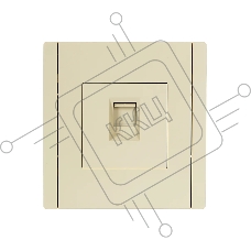 Розетка компьютерная RJ45 кат.6 IEK FORTE&PIANO FP431 ваниль