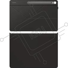 Чехол Samsung для Samsung Galaxy Tab S10 FE+ Smart Book Cover поликарбонат/полиуретан черный (EF-BX620PBEGRU)