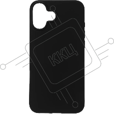 Чехол (клип-кейс) BoraSCO для Apple iPhone 16 Plus Silicone Case черный (73521)
