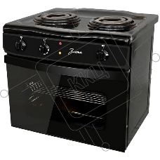 Плита электрическая Злата 231Т черный, конфорок 2 шт, духовка 25 л, 43 см x 47 см x 50 см