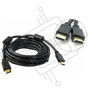 Кабель HDMI 5bites Кабель 5bites APC-014-030 HDMI M / HDMI M V1.4b, высокоскоростной, ethernet+3D, зол.разъемы, ферр.кольца, 3м.