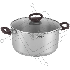Кастрюля Rondell Tierno RDS-1593, 4.8л, 24см, с крышкой, стальной
