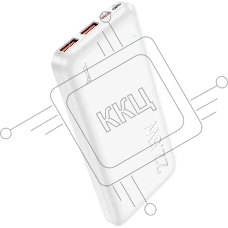 Мобильный аккумулятор Hoco J101 Astute 10000mAh QC3.0/PD3.0 22.5W 5A 2xUSB-A/USB-C белый (J101 ASTUTE WHITE)