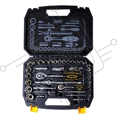Набор торцевых головок и ключей 44 предмета Deli DL1044 1/2