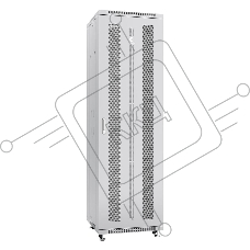 Шкаф серверный напольный Cabeus ND-05C-42U60/80 IP20, 42U, 2055х600х800 мм (ВхШхГ), дверь: перфорация, разборный, серый