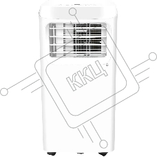 Кондиционер мобильный Hyundai HPAC-12-2 12000 BTU, 35 м², 64 дБ, охлаждение, осушение, белый