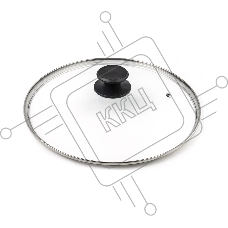 Крышка LARA LR01-99 28 см стеклянная универсальная, стильная ручка