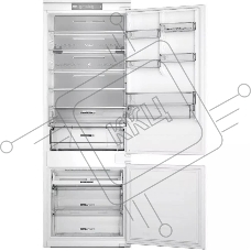 70 см, 193.5х54.3х69 см, 295/99 л, инверторный компрессор, автоматическая разморозка, зона свежести влажная, сенсорное управление, технология 6 SMYSL FreshControl, MultiFlow, FreezeControl, перенавешиваемые дверцы, скользящие направляющие, Италия
