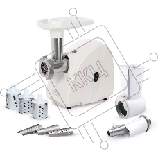 Мясорубка электрическая Аксион М32.02 белый, 1500 Вт, 1.7 кг/мин, защита от перегрузки, насадки - 5