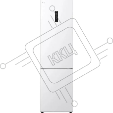 Холодильник LG GC-B509FQQW белый двухкамерный 277/110л морозилка снизу, No Frost
