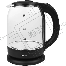 Чайник Centek CT-0010 стекло 1.8л, 1900Вт, LED индикатор, Защита от перегрева, Фильтр от накипи.