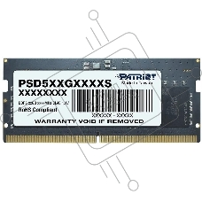 Оперативная память Patriot Signature, DDR5, 8GB (1x8 GB), 5600 MHz, CL46, SO-DIMM
